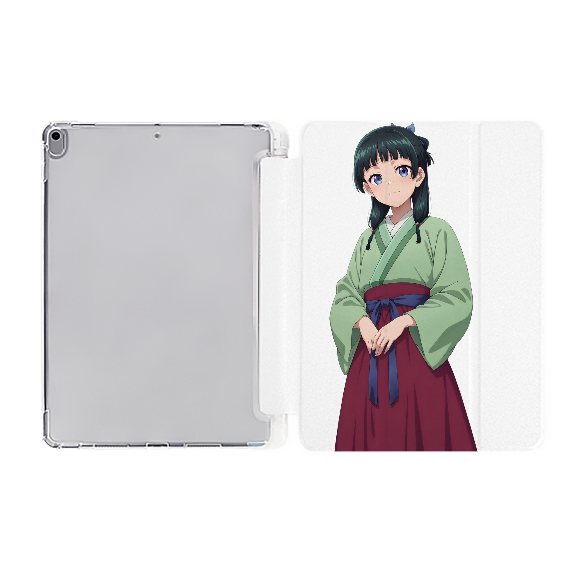 （画像用） 薬屋のひとりごと The Apothecary Diaries IPad ケース ペン収納付き 三つ折りスタンド PUレザー×シリコン 対応機種9.5/10.5/10.9インチ